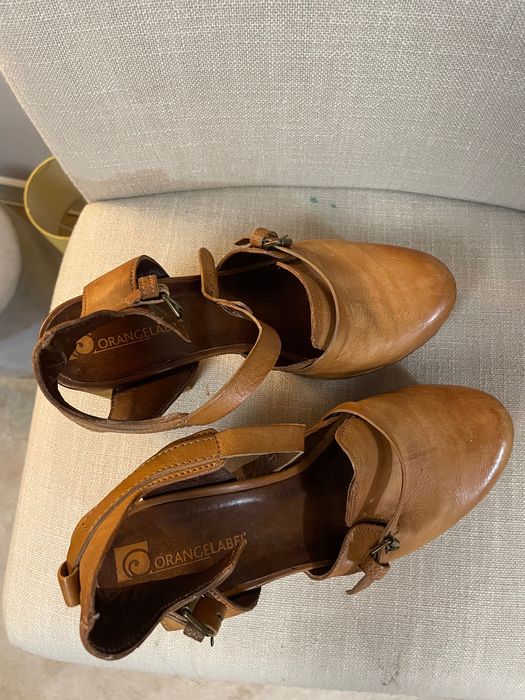 Pantofi funky toc gros, platforma, piele dama 39