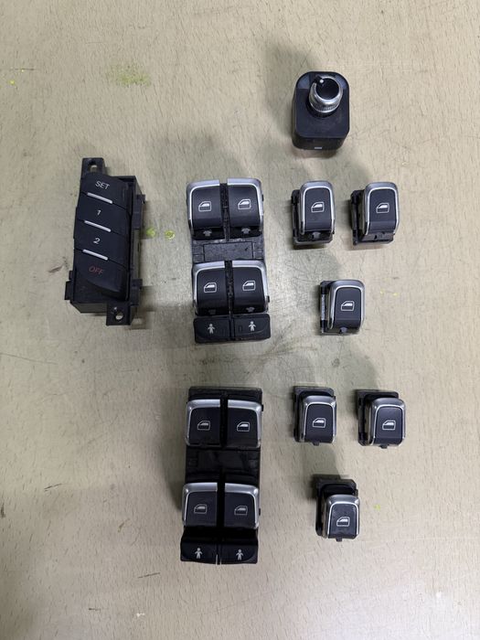 Butoane geam memorii avarii crom audi a4 a5 a6 a7