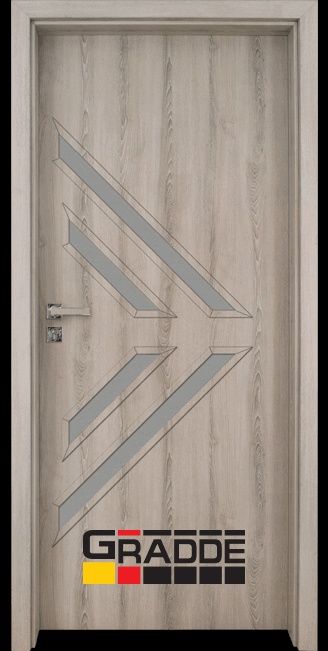 Интериорна врата Граде, модел Paragon Glas 3.4, Ясен Вералинга