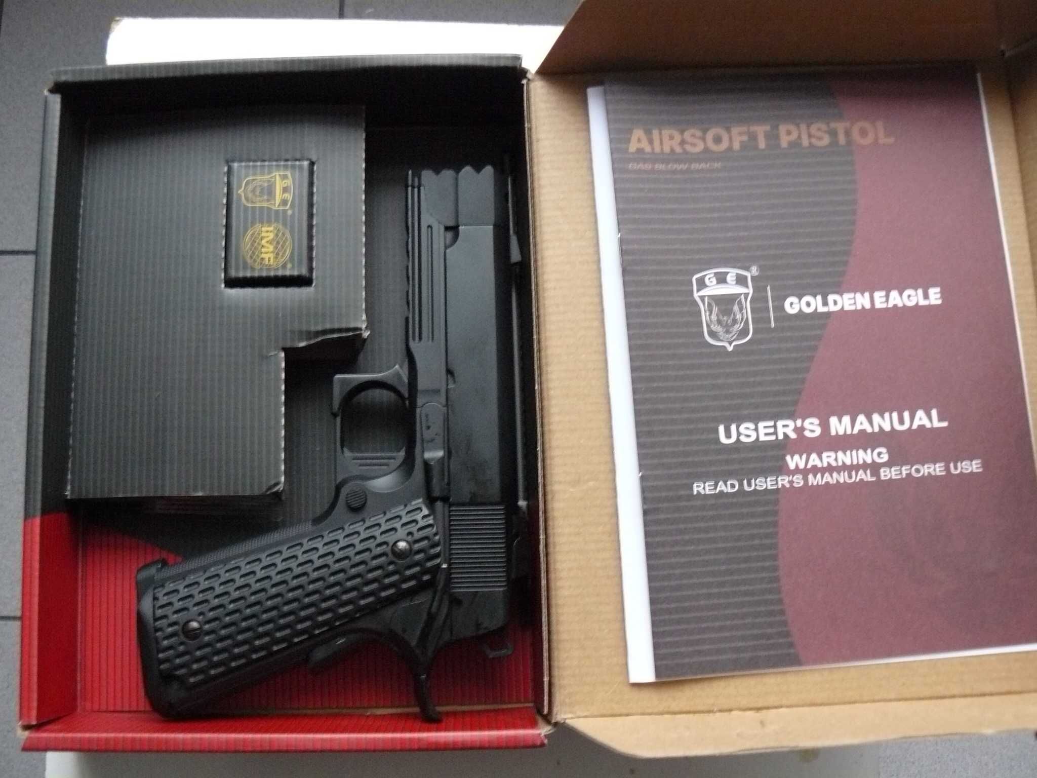 Pistol Airsoft 3308 Strike Warrior COLT 1911 Green Gas GBB F.Metal Nou