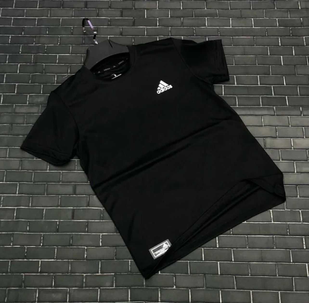 Спортивная футболка мужская Adidas черные (2741)