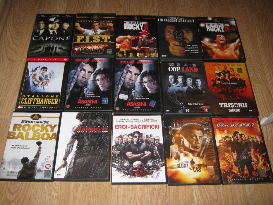 SYLVESTER STALLONE,Arnold SCHWARZENEGGER,Brad Pitt,filme colecție osca