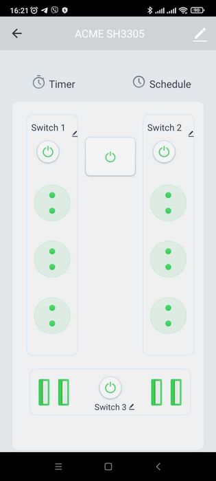 Защитен Разклонител Вграден Прекъсвач БезПретоварване Защитно Реле Ток