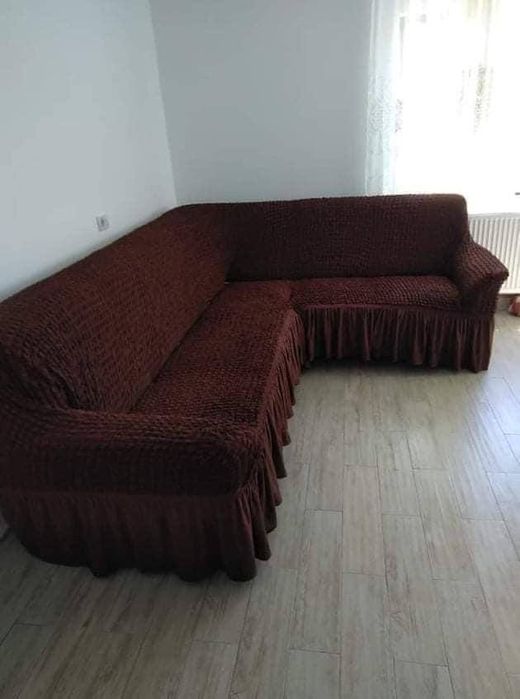 Huse pentru coltar cu volanase