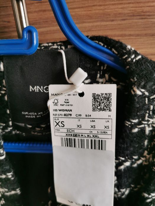 Сако MANGO размер EUR 34 XS