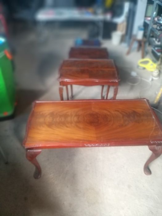 Тройка помощни масички и Маса холна ретро