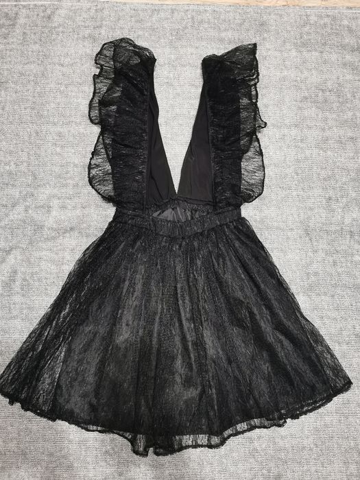 Rochie tip fluture din dantela neagra