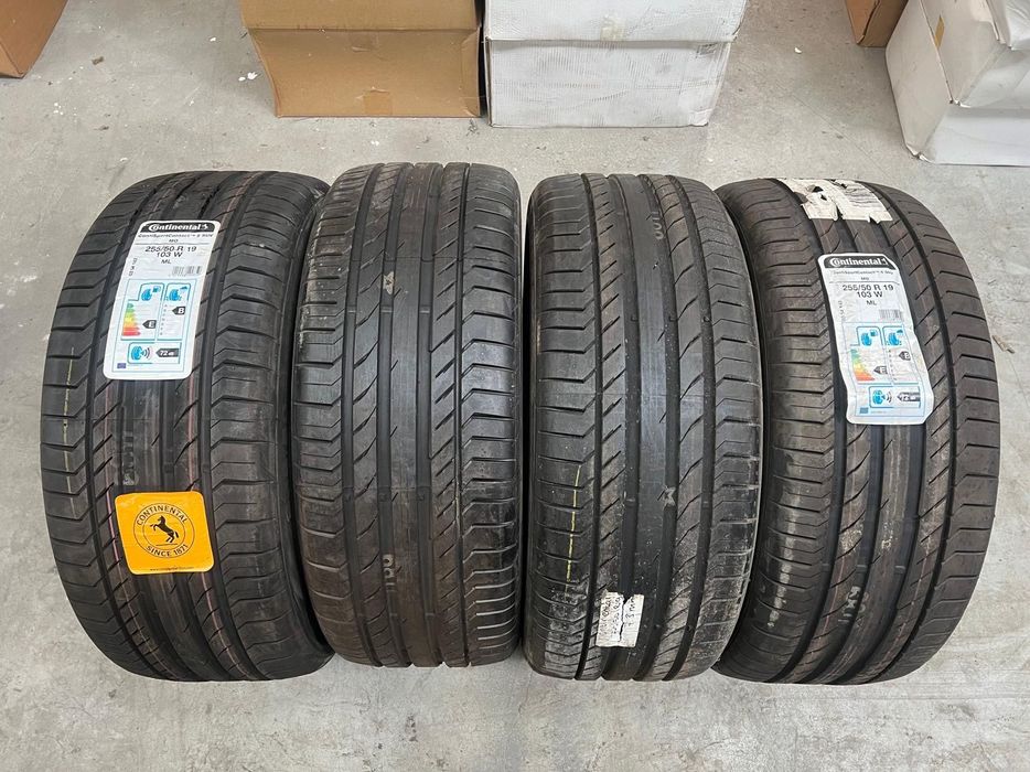 Vând 4 anvelope 255/50/19 Continental de vară noi