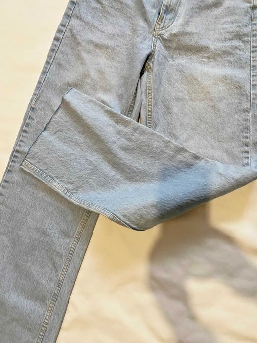 Blugi dama, Zara, albastri, largi, 38, noi