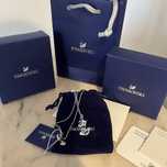 Lantisor/Colier Swarovski Dancing Swan//Premium