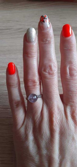 Дамски сребърен пръстен с Лавандулов аметист