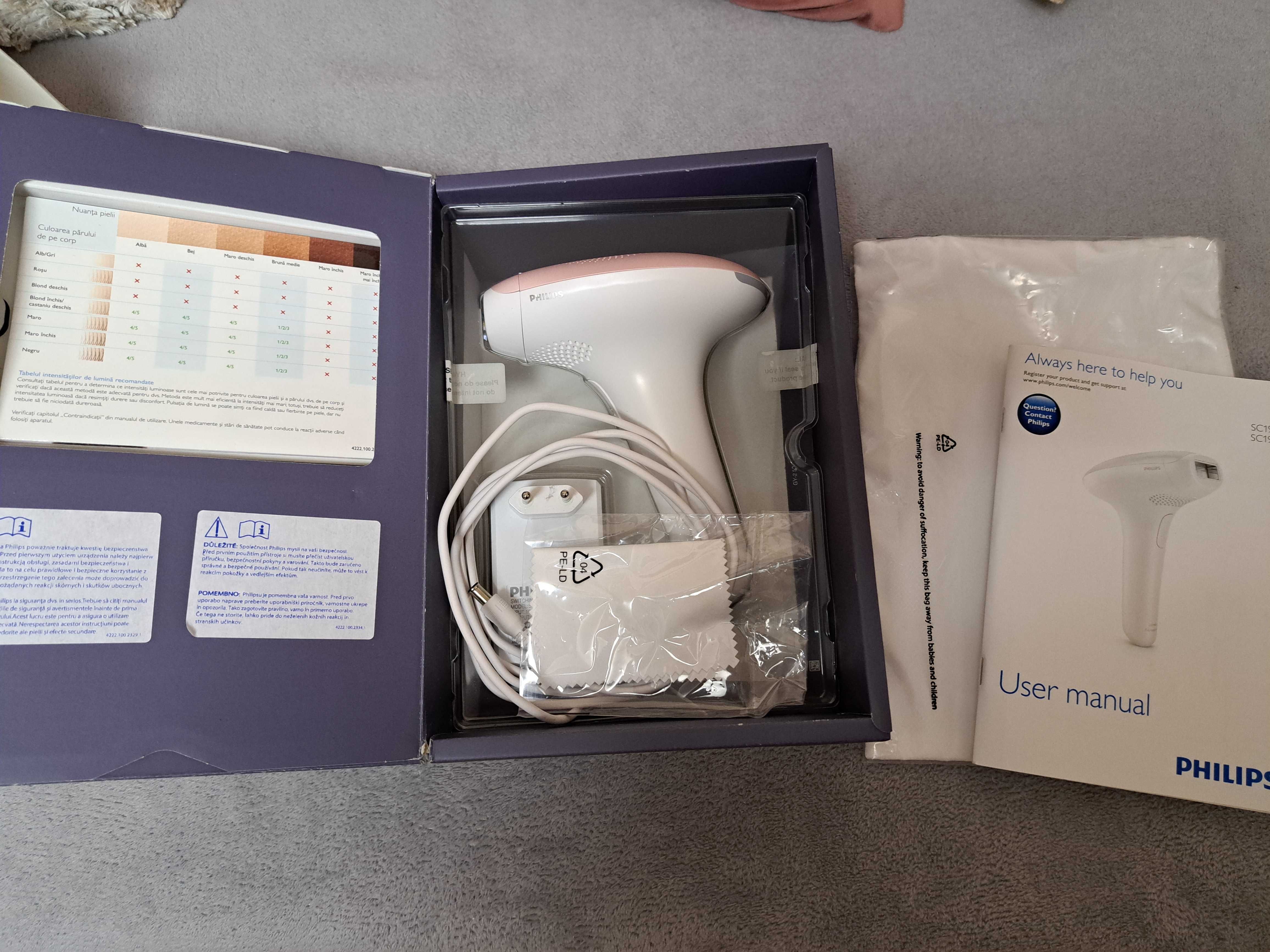 Epilator IPL Philips Lumea Essential SC1991 - ca nou