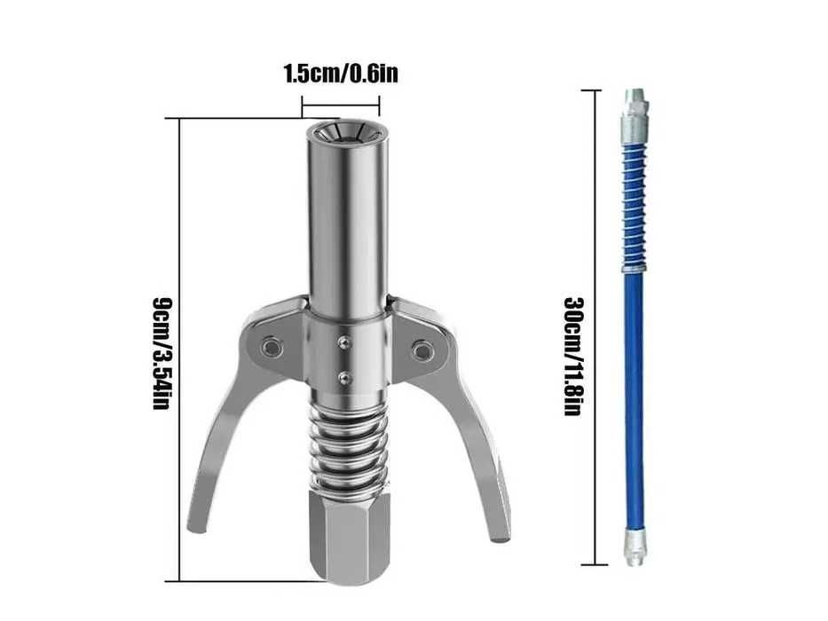 Накрайник за гресиране + маркуч за гресиране / такаламит