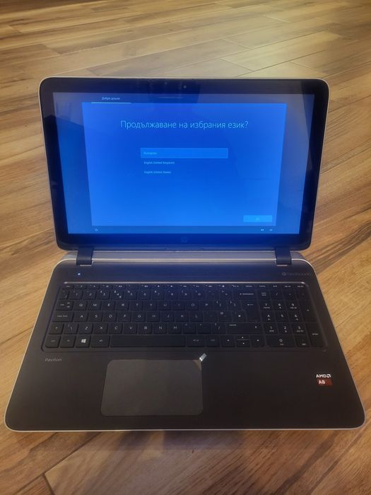 HP Pavilion 15 • AMD A8 • 8GB RAM • 1TB HDD • Touchscreen • Отлично съ