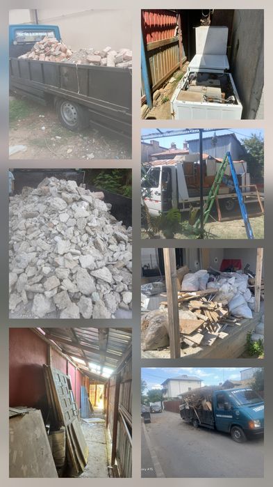 Ridicăm moloz defrișări Ridic orice tip de deseuri din gospodarii