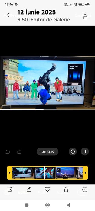 Tv QLED 140cm 8k SAMSUNG nou resigilat-