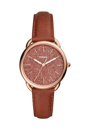 Ceas Fossil Tailor, curea din piele maro