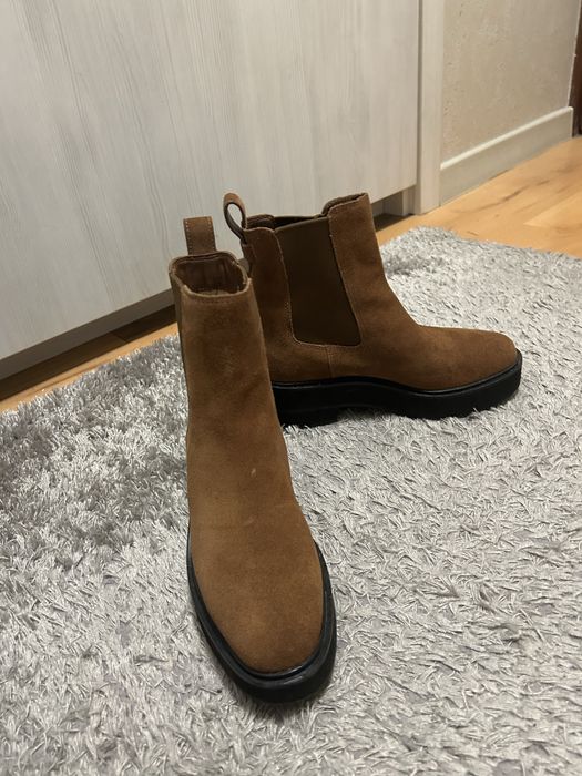 Зимни боти Ralph Lauren , естествен велур