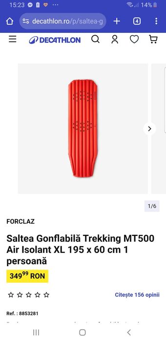 Saltea trekking mt500 simond NOU