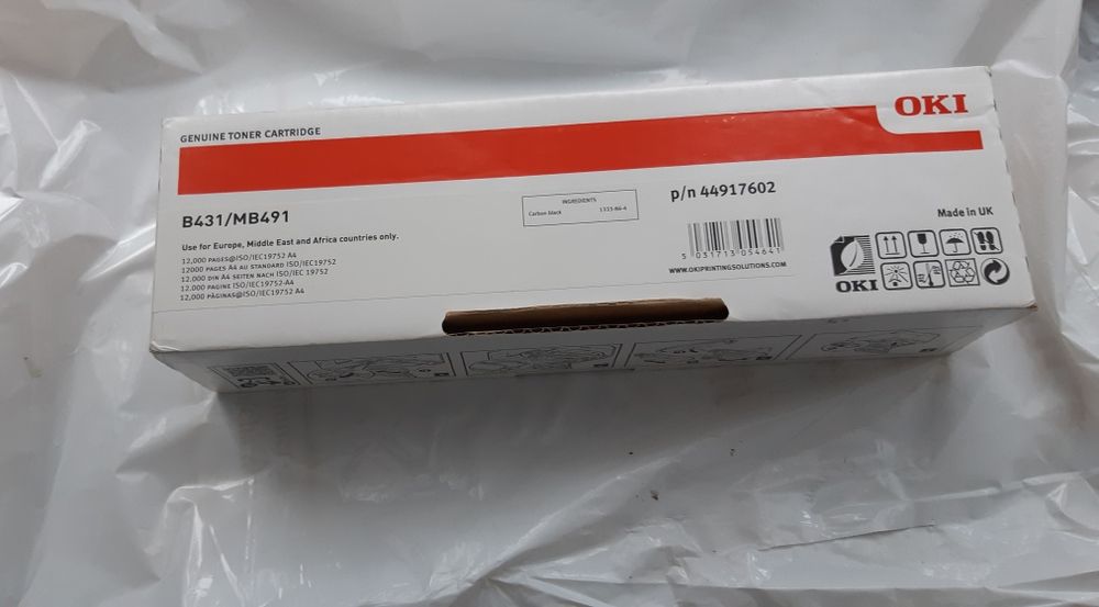 Toner original B431/ MB491