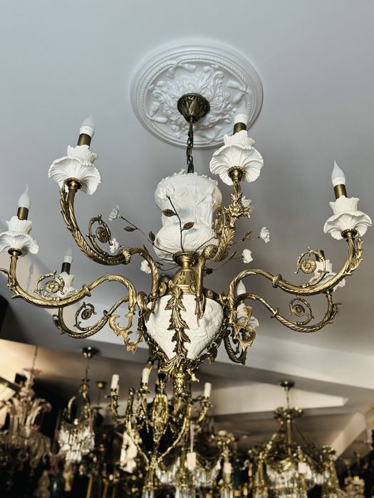 Candelabru Portelan- iluminat interior