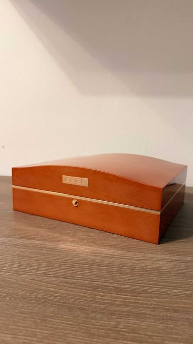 Cutie ceas EBEL 2005 Originala Lemn + ceritficat constatator ceas