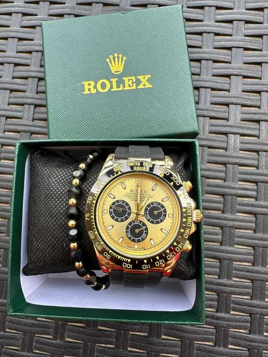 Ceas Rolex Daytona Oysterflex Yellow Gold Champagne Dial