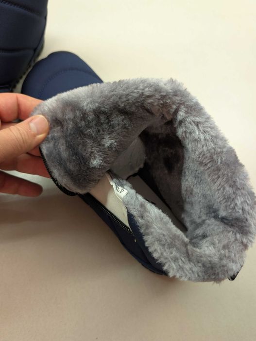 Ghete de iarnă Barefoot, calduroase, impermeabile, albastru, 40,43,44