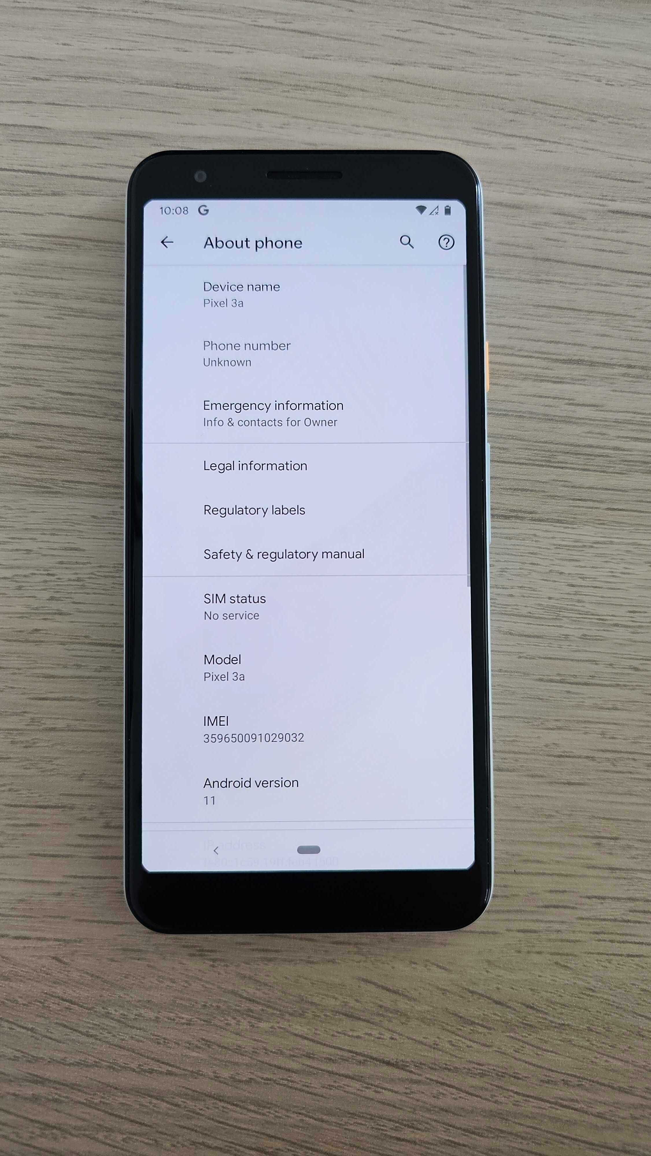Google Pixel 3a White 64GB