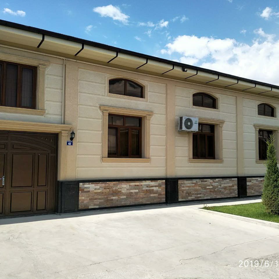 Travertin fasad ishlari