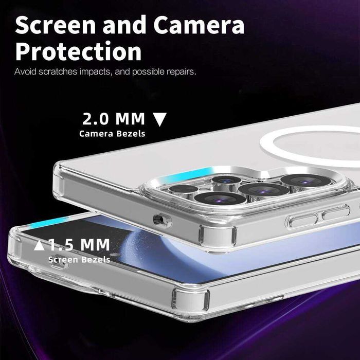 Husa Samsung S25 Ultra Anti Drop MagSafe Transparenta