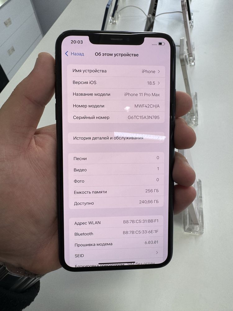 Iphone 11pro max 256gb 100%