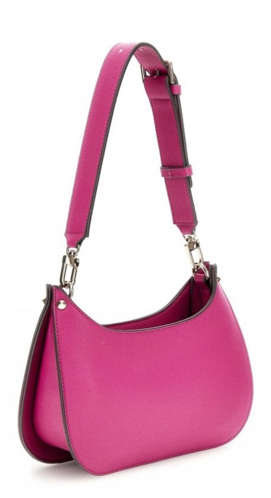 Guess Meridian дамска чанта за през рамо - цвят синьо, розово НАМАЛЕНА