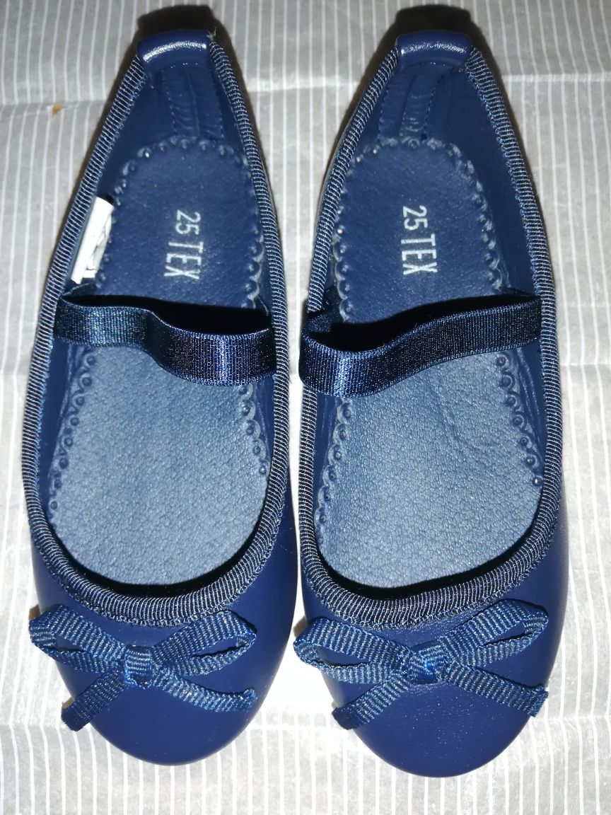 Pantofi fetita 25 bleumarin TEX NOI