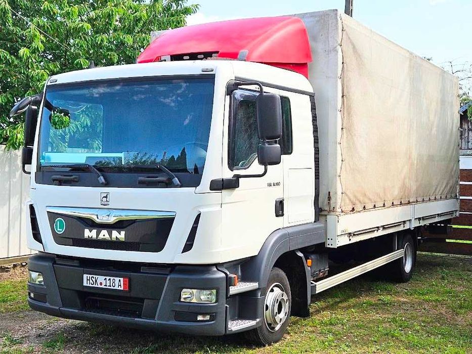 OCAZIE  !!  MAN TGL 8.180, 7490 kg, Klima, Prelata cu obloane, Lift