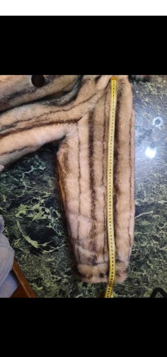 Haina dama blana artificiala, stare foarte buna