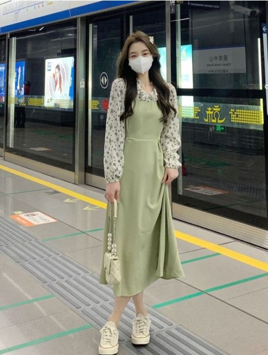Корейское милое платье