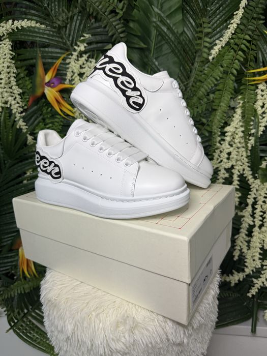 McQueen Oversized White Logo Patch