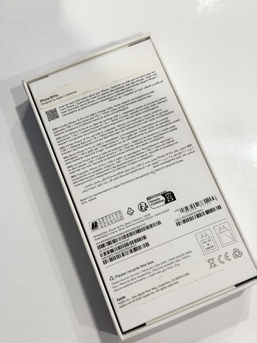 Iphone 16 pro black titanium