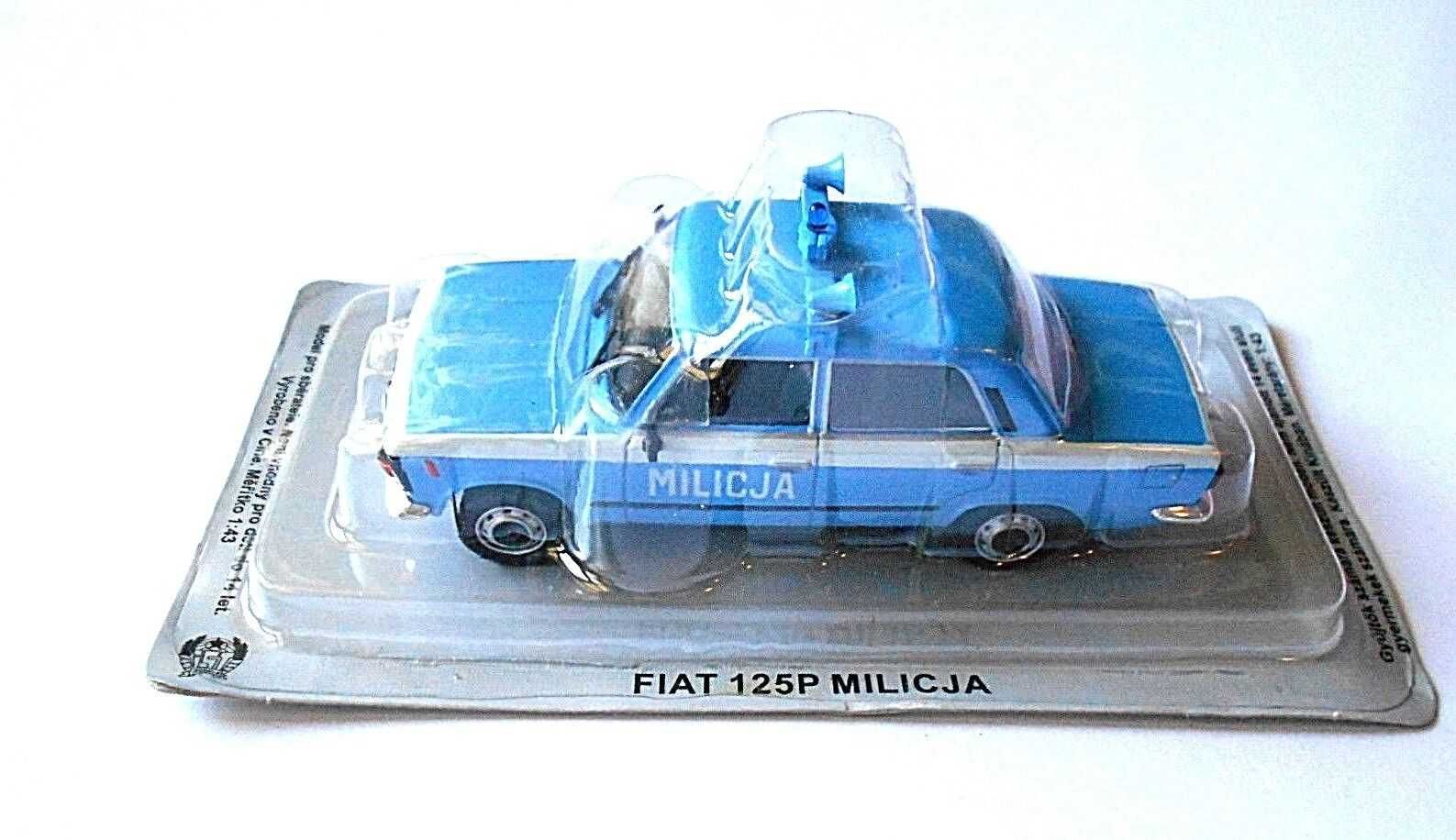 Macheta FIAT 125P MILITIA - DeAgostini Polonia, scara 1/43.
