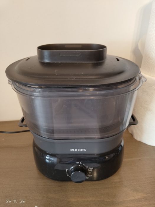 Aparat de gatit cu aburi Philips HD9126/00, 900 W, 9 l, Negru