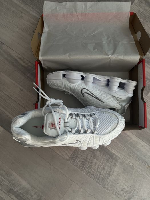 Nike Shox TL White Metallic Silver