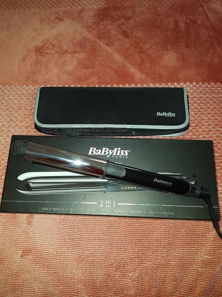 Placă de păr Babyliss 2 in 1 Pure Metal