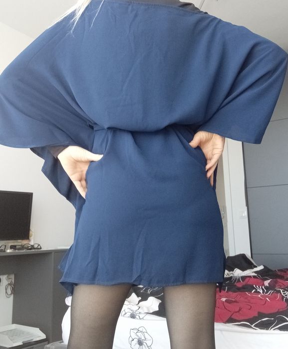 Синя рокля размер М