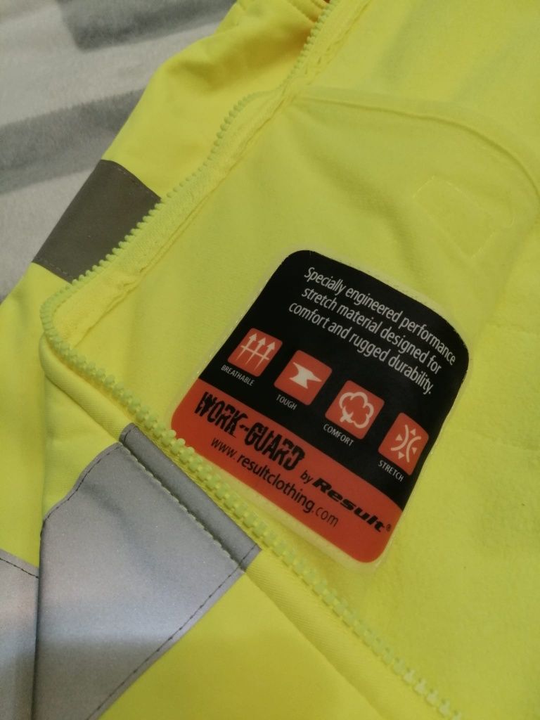 RESULT WORKWEAR jachetă XL bărbați muncă SOFTSHELL | transport GRATUIT