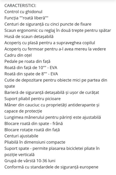 Tricicletă Qplay Rito