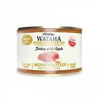 Conserva Wataha MONO PROTEIN Caine Adult, 94,4%Carne, Mar&Curcan, 200g