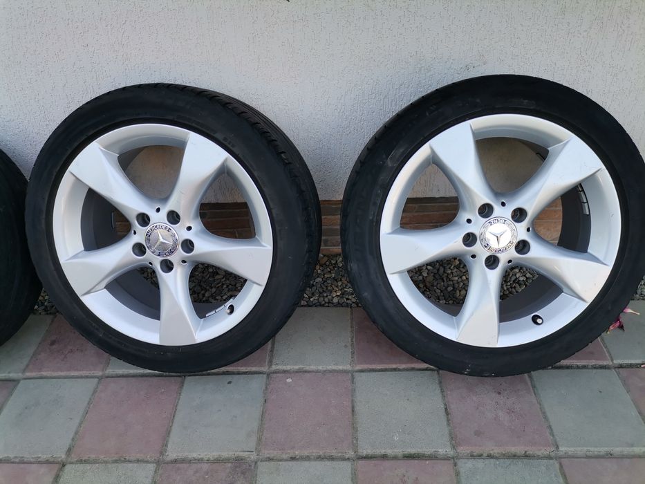 Jante Aliaj 5x112 r17 Mercedes +anvelope vara 225/45r17