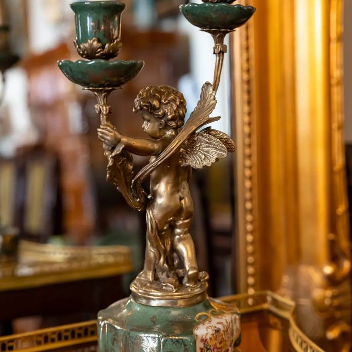 Set două sfeșnice cu îngerași