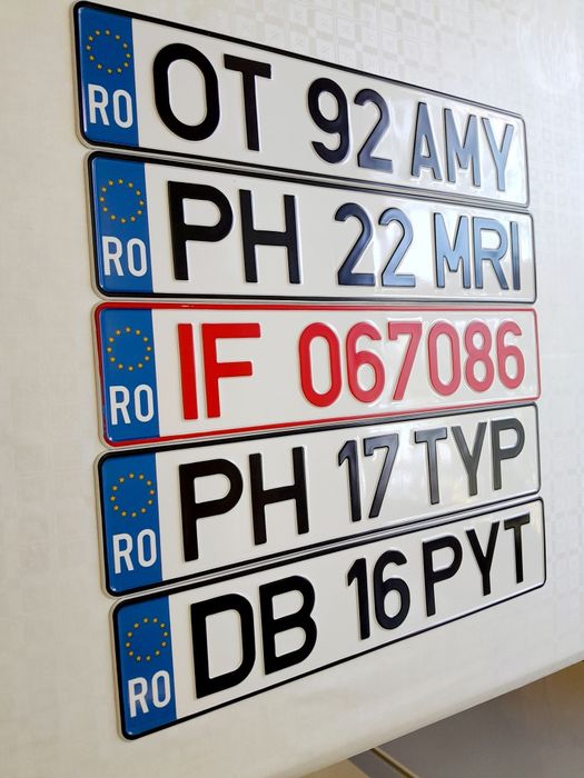 Placute auto numere auto personalizate ornamentale